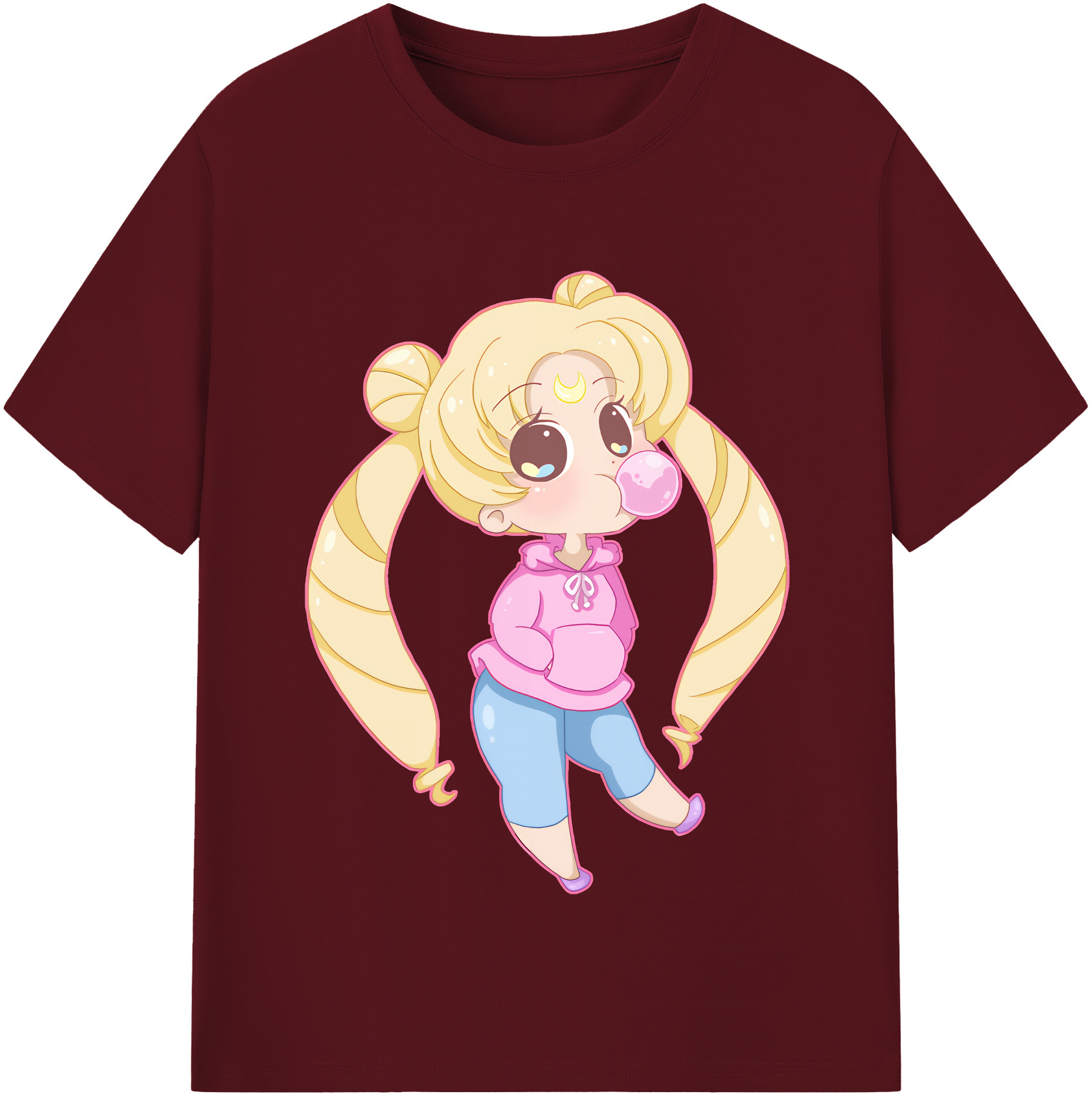 （画像用） 美少女戦士セーラームーン 愛野 美奈子 あいの みなこ Sailor Moon Aino Minako 綿100％半袖Tシャツ（フロントプリント）